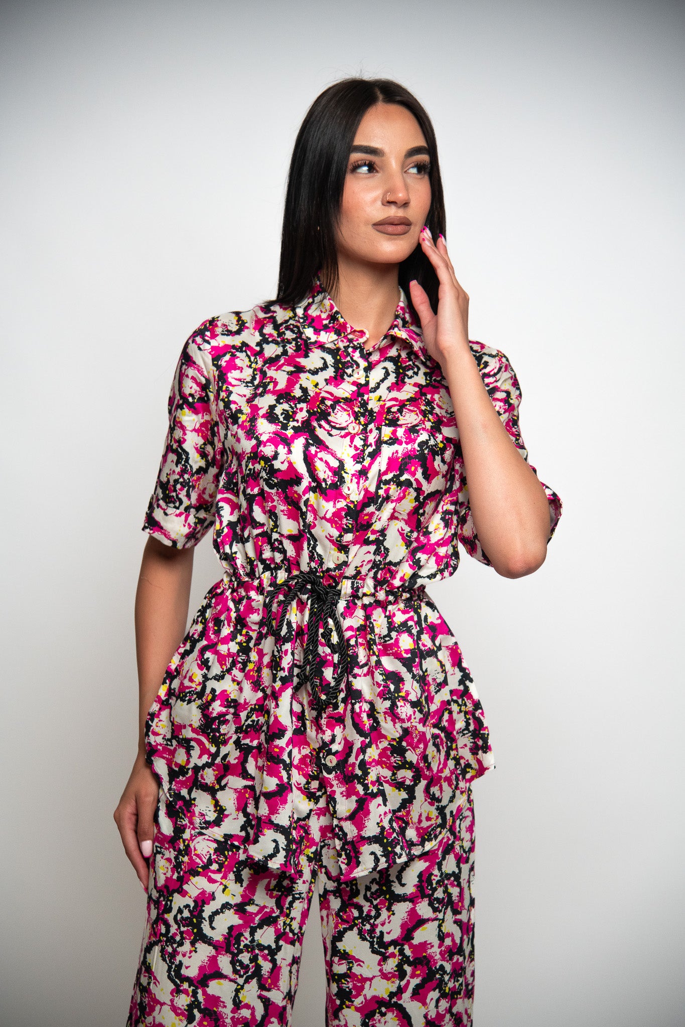 CHEMISE LONGUE IMPRIMÉE