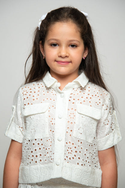 CHEMISE EN BRODERIE ANGLAISE
