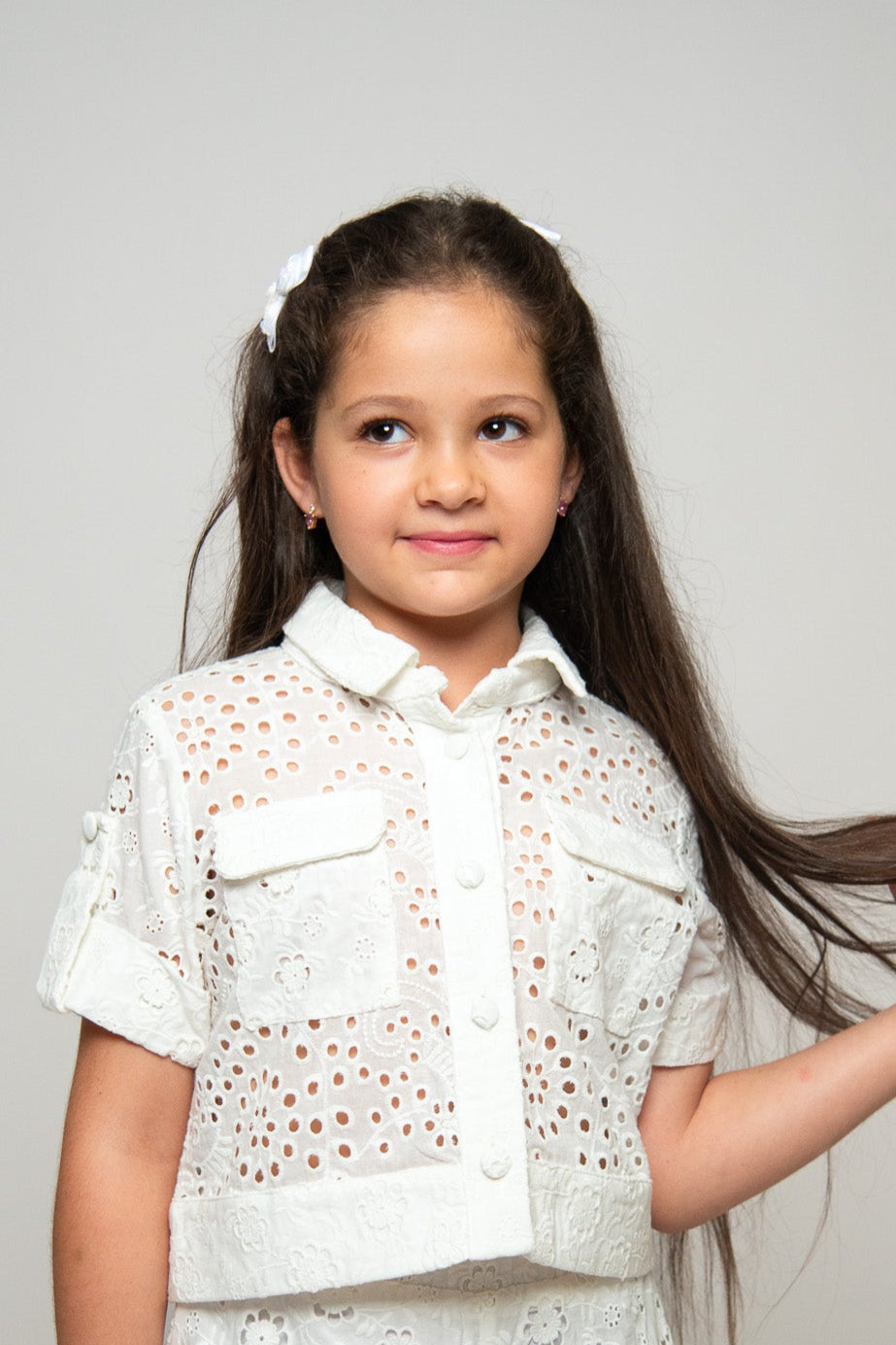 CHEMISE EN BRODERIE ANGLAISE