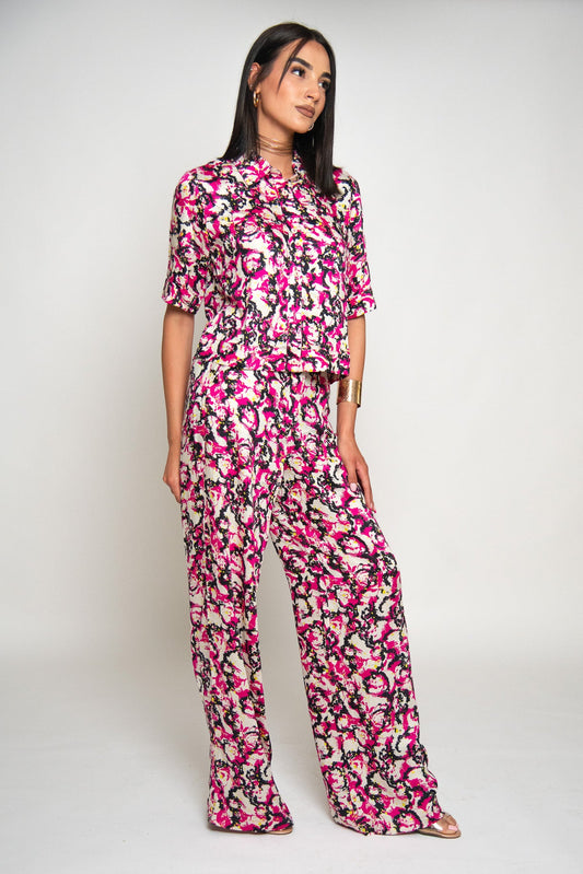 CHEMISE COURTE IMPRIMÉE