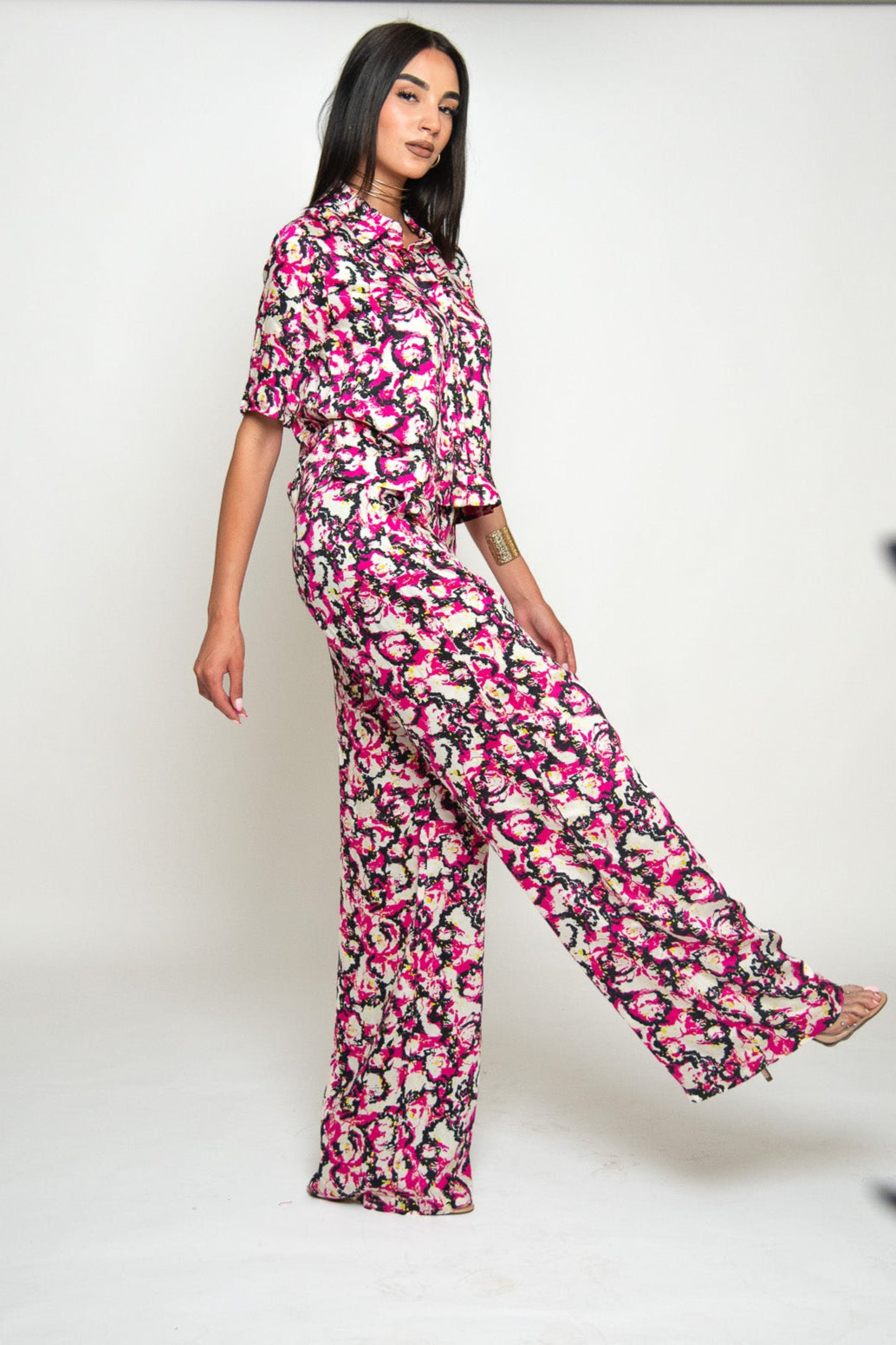 PANTALON LARGE IMPRIMÉ