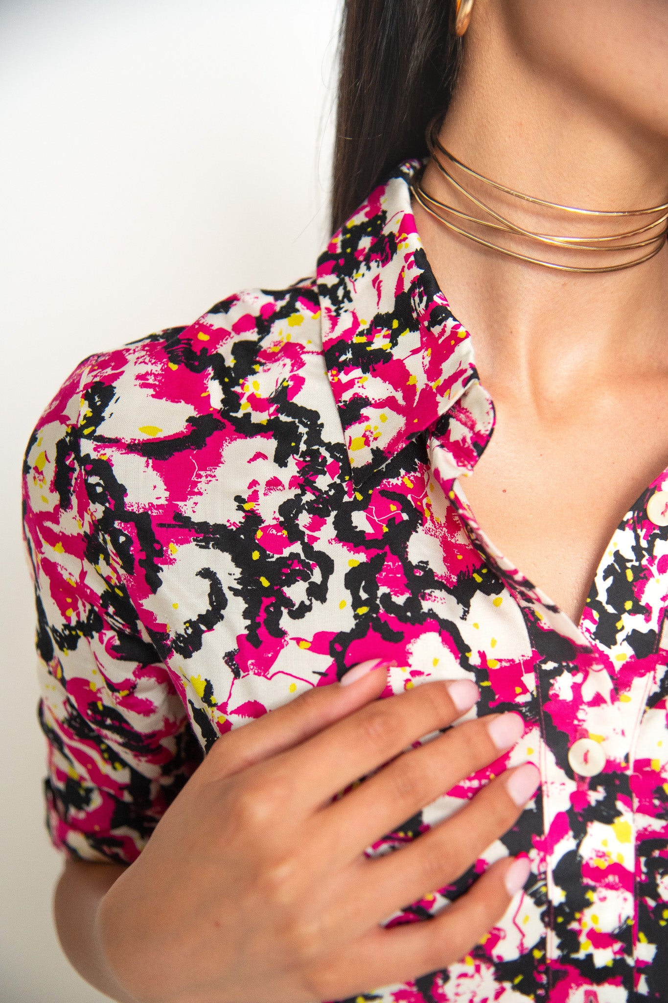 CHEMISE COURTE IMPRIMÉE