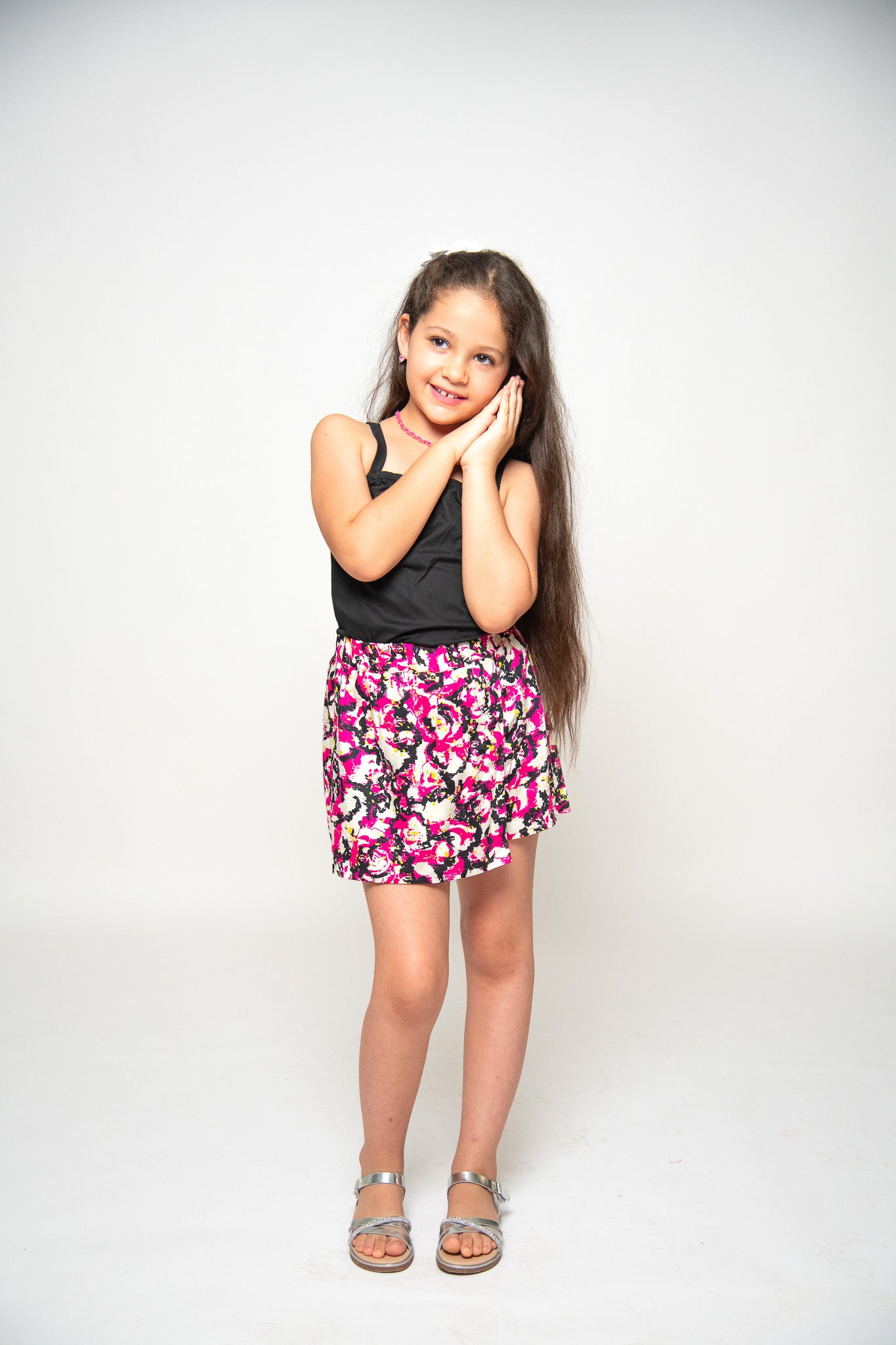JUPE SHORT À MOTIFS