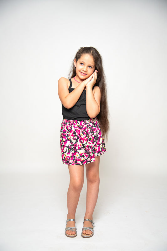 JUPE SHORT À MOTIFS