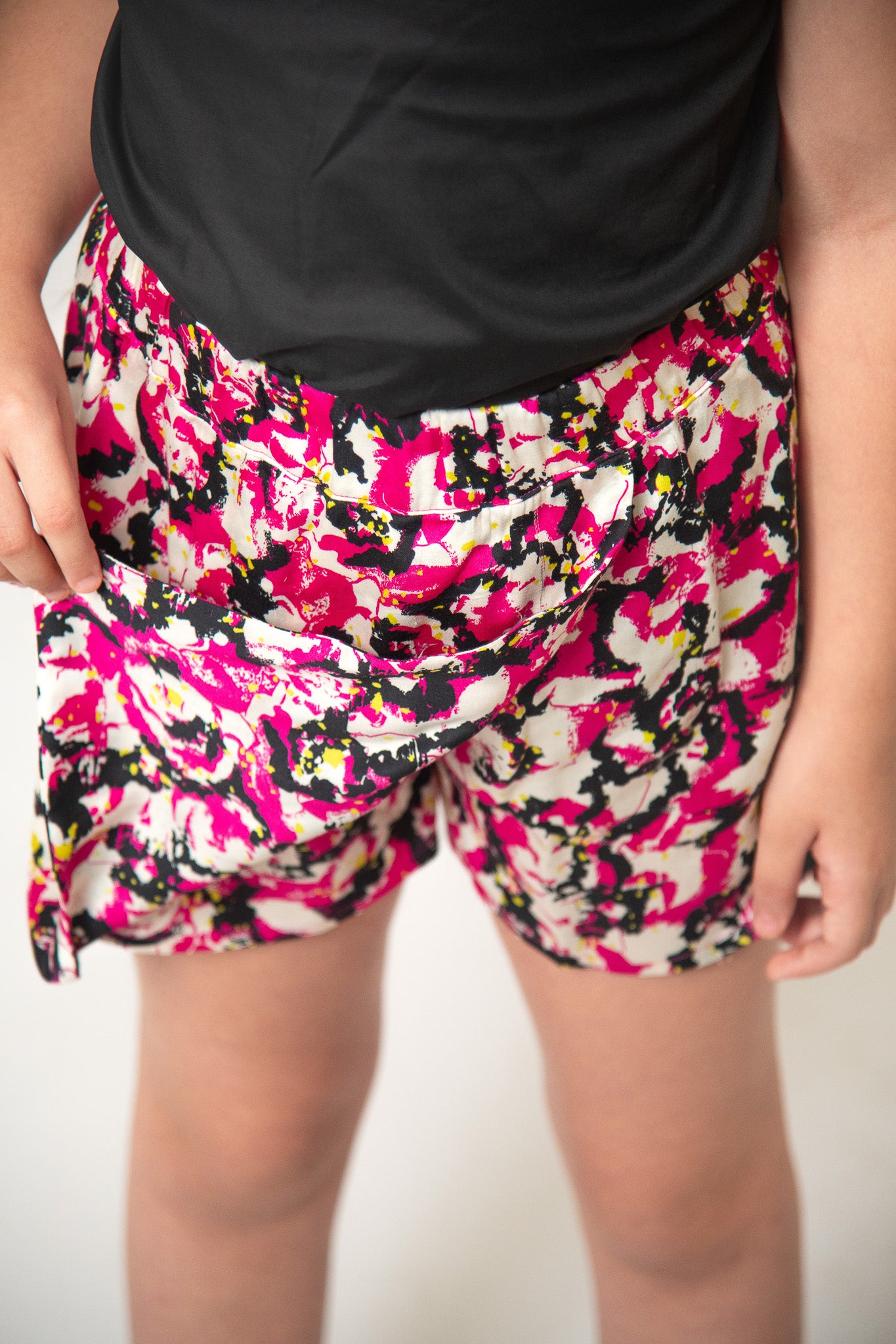 JUPE SHORT À MOTIFS