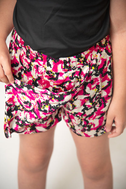 JUPE SHORT À MOTIFS