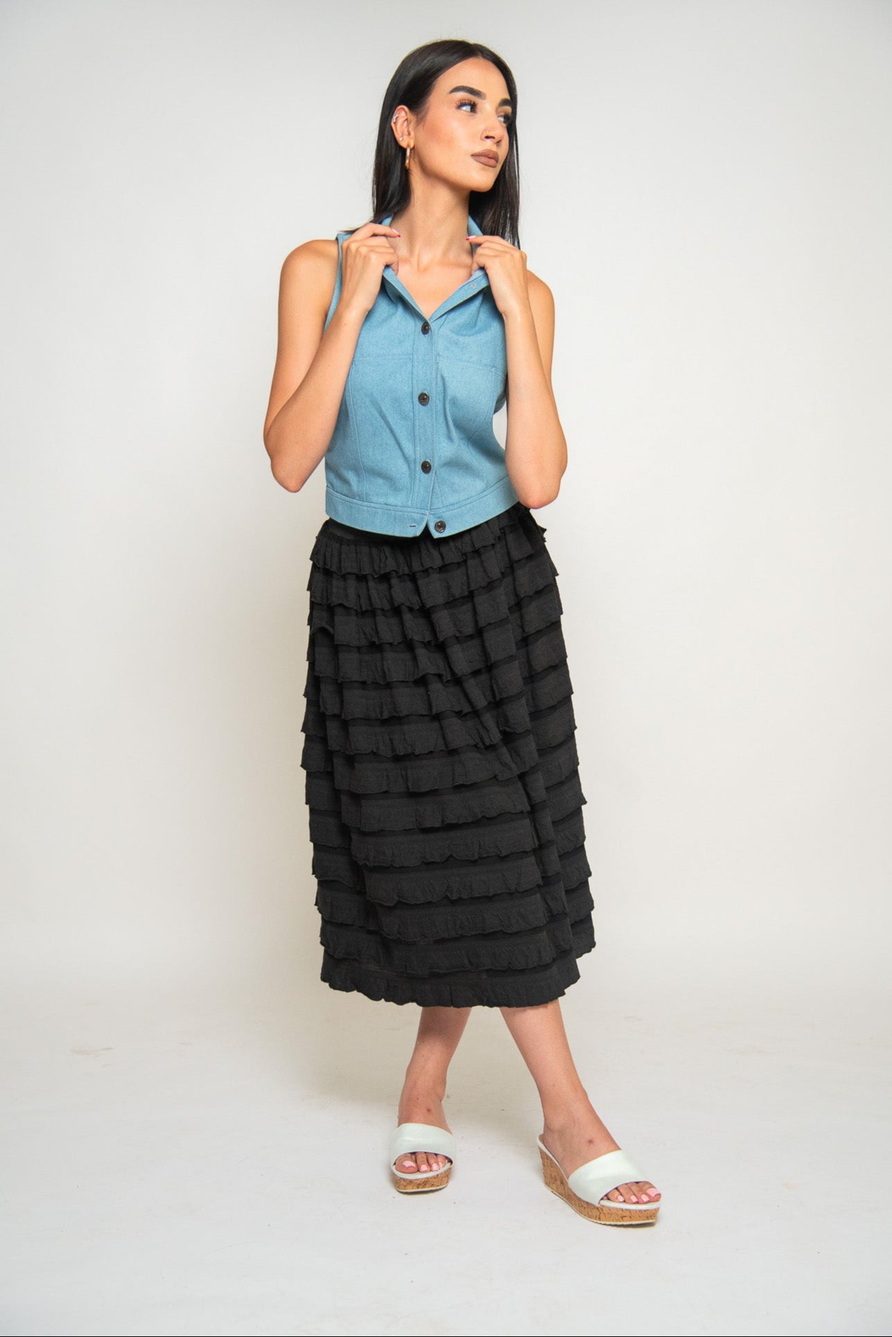 JUPE FROUFROU NOIRE