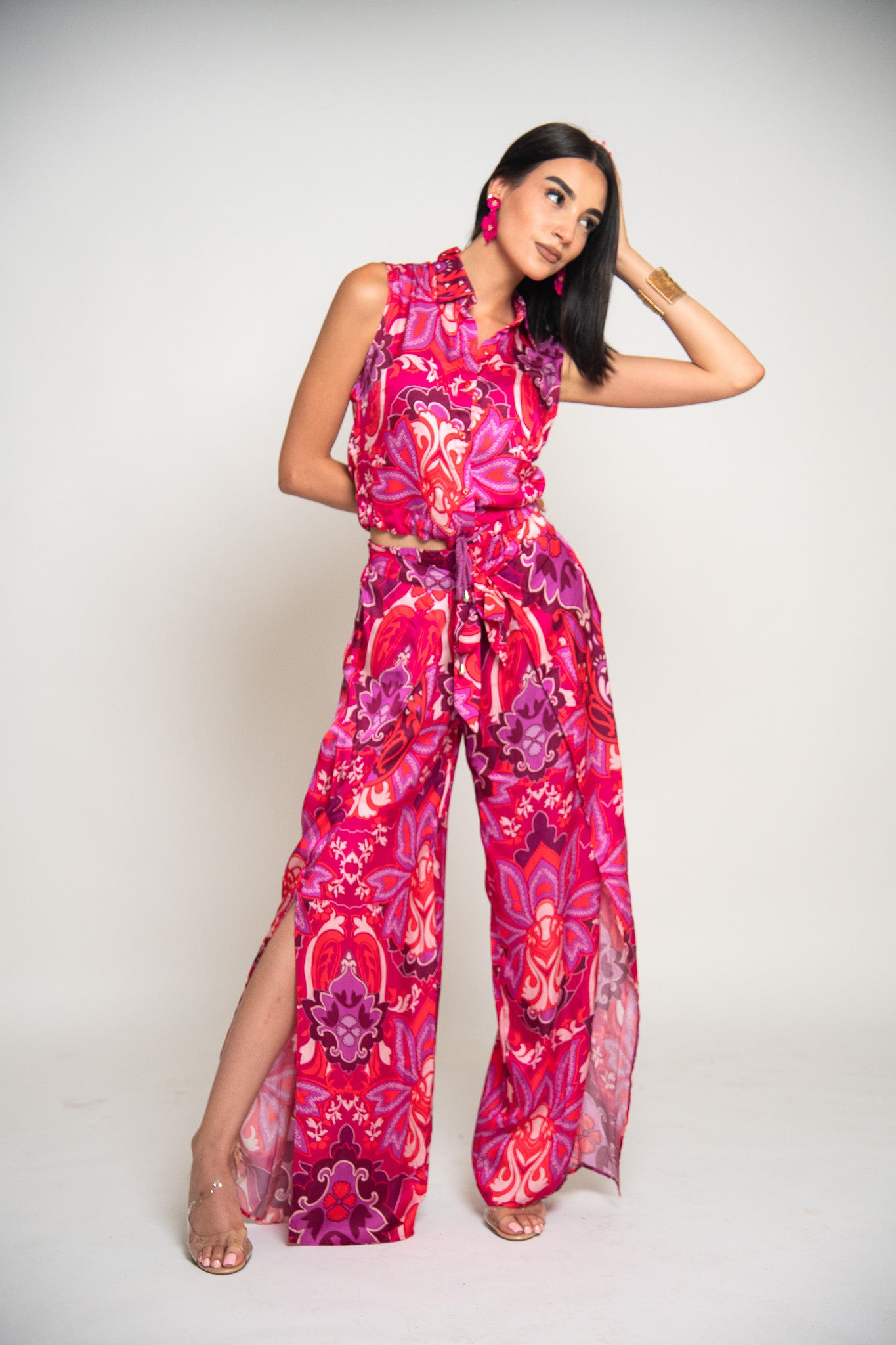 CHEMISE SANS MANCHES IMPRIMÉE