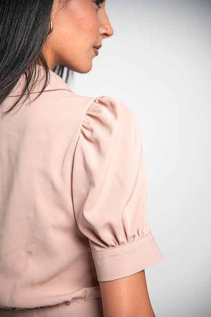 VESTE COURTE EN CRÊPE