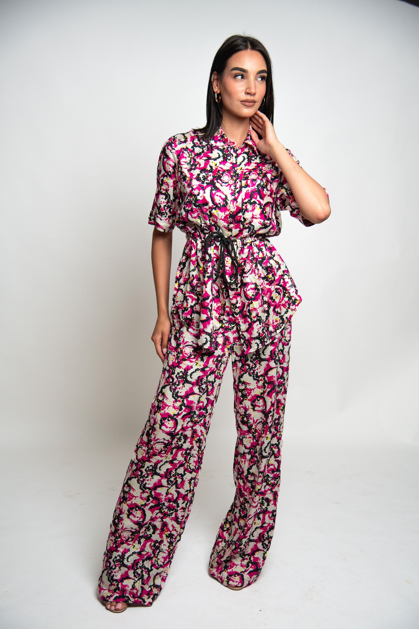 CHEMISE LONGUE IMPRIMÉE